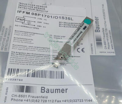 New IFFM08P1701/O1S35L Baumer IFFM 08P1701/O1S35L IFFM 08P1701 / O1S35L Sensors