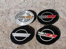 Chevy Corvette 14046926 OEM Center Cap Cover Wheel Hub Rim (3) Black (1) Silver.