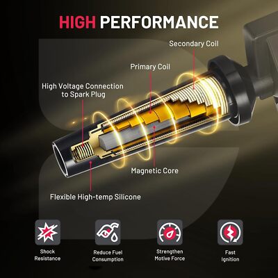 π₯π₯π₯6X Ignition Coil +6x Spark Plug For 2007-2015 Toyota Sienna 3.5L UF487 - Foto 4