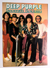 DEEP PURPLE / RITCHIE BLACKMORE SEVENTH SOJOURN MAGAZINE FULL PAGE PINUP POSTER