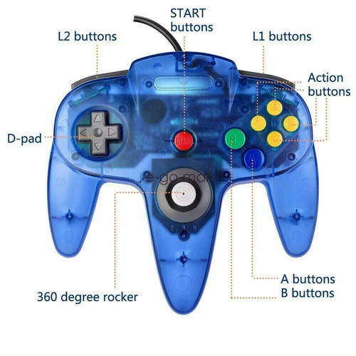 USB N64/ SNES /NES Controller GamePad for Windows PC Mac Raspberry Pi Linux - Picture 22 of 90
