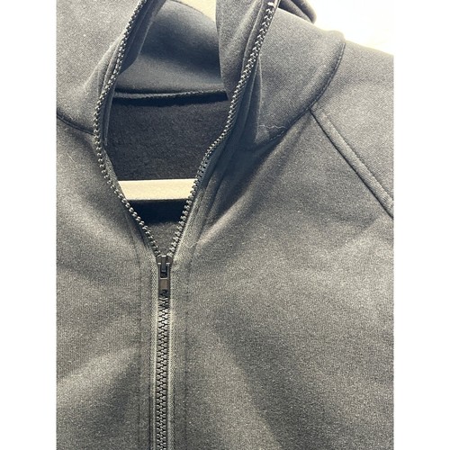 SHEIN Pullover Felpa Collo Imbuto Mezza Zip Nero Comodo Casual Taglia S - Foto 3 di 6
