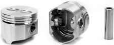 Silvolite 1516.030 Pontiac 389 Flat Top 4 Valve Relief Piston Set Of 8