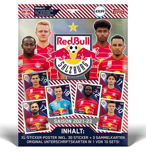 2021-22 Topps Red Bull Salzburg - RB Salzburg - Sticker Team Set