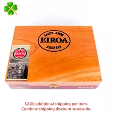 Eiroa 54 x 6 Empty Wood Cigar Box 9.25" x 7" 2.25"
