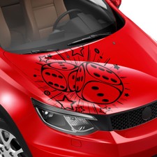 Aufkleber Würfel Pop Art Sterne Linien Abstrakt Dekor Auto Sticker #1353-80