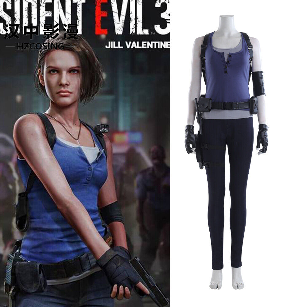 HZYM Resident Evil 3 Remake Jill Valentine Cosplay Costume Full