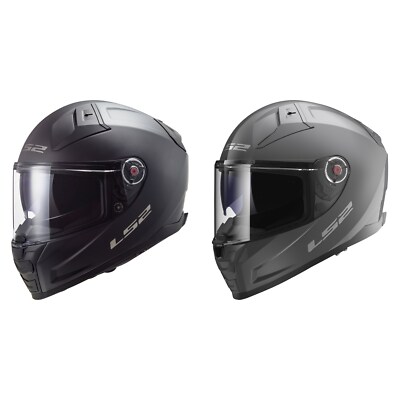 LS2 Motorrad Helm Vector II 2 Solid FF811 - Integralhelm mit Sonnenblende