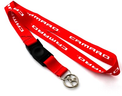 JDM DODGE SRT Racing NYLON DOUBLE SIDE Lanyard Neck Strap KeyChain Quick Release