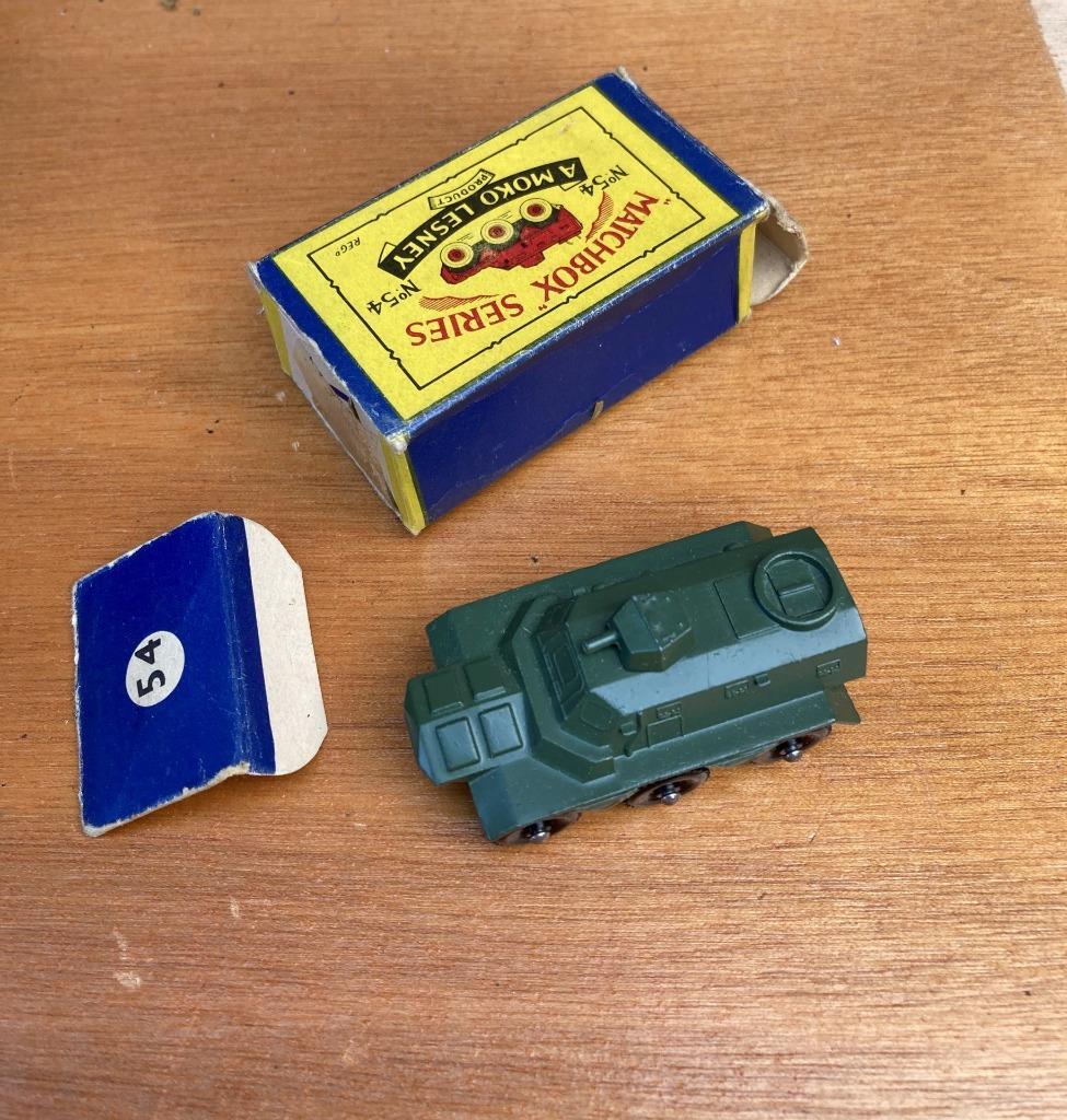 MATCHBOX SERIES #54 SARACEN ARMORED CAR PERSONELL CARRIER POOR