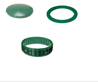 Bundle Riser, Domed Lid & Adapter Ring for Septic Tank (6 inch high ...