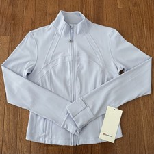 Lululemon Define Jacket Nulu Women  s Size 10 Serene Blue Cropped Full Zip NWT