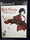 Red Ninja: End of Honor Sony PlayStation 2 NO GAME PS2 CASE AND MANUAL ONLY