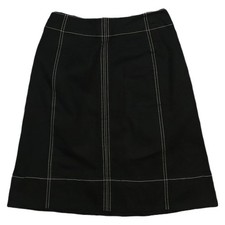 Uniqlo Skirt Womens 26 Black Lemaire limited edition A-Line Contrast Stitch 26