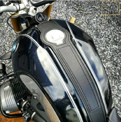 BMW R NINE T T T TANKBAND LEDER SCHWARZ FÜR MONZA KAPPE  