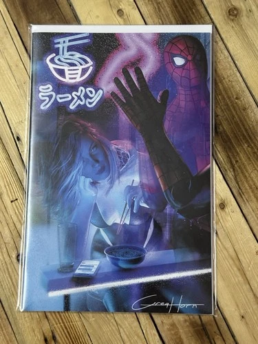 SPIDER-GWEN GHOST SPIDER #1 VIRGIN GREG HORN EXCLUSIVE SPIDER-MAN