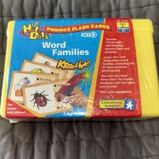 New Sealed Educational Insights Hot Dots Word Families flash cards