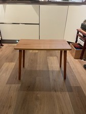 Small Mid Century Modernist Bedside Table Laminate Surface Detachable Legs