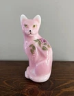 Fenton 2002 Honor Collection Hand Painted Rosalene Cat Figurine #508/2750