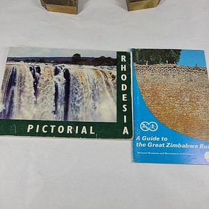 Vintage Rhodesia Zimbabwe Pictorial Guidebook 1960’s Lot of 2 Great Ruins