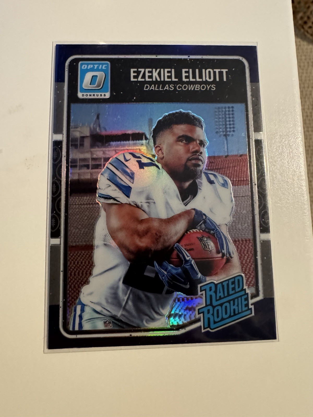 2016 Donruss Optic Rated Rookie RC Ezekiel Elliott #168 - Purple Holo Prizm SP
