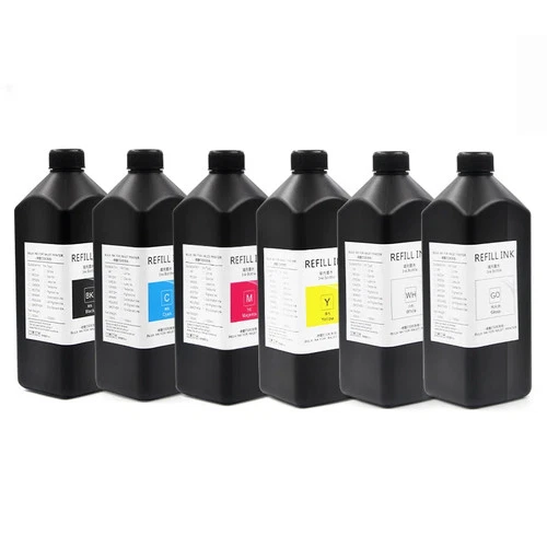 6 Colors UV Ink Soft Hard UV Print Ink for Printer for Epson 1390 TX800 XP600