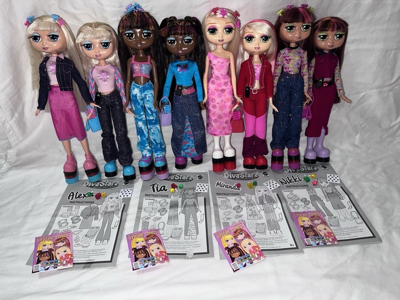 2001 2002 MATTEL FASHION DIVA STARZ DOLL LOT