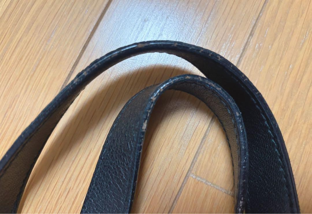 YVES SAINT LAURENT borsa tote reversibile nera oro grande tracolla borsetta vintage