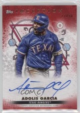 2022 Inception Base Rookie and Emerging Stars Red /50 Adolis Garcia Auto 0zg6