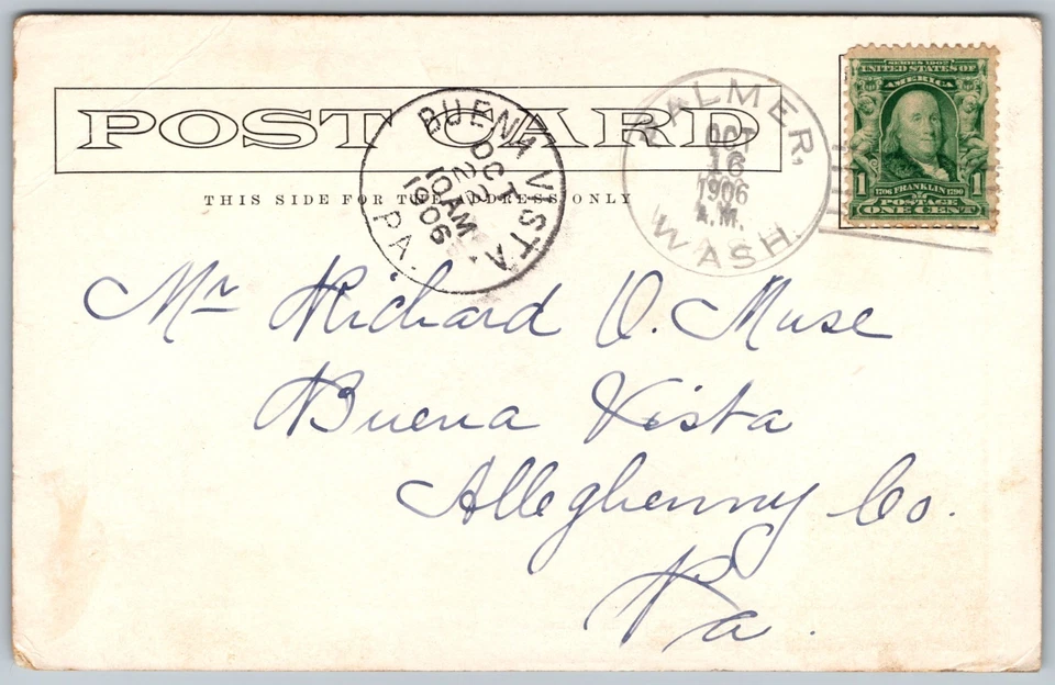 1906 Cooking on Street After Earthquake Fire San Francisco RARE ANTIQUE Postcard - Image 2 of 2