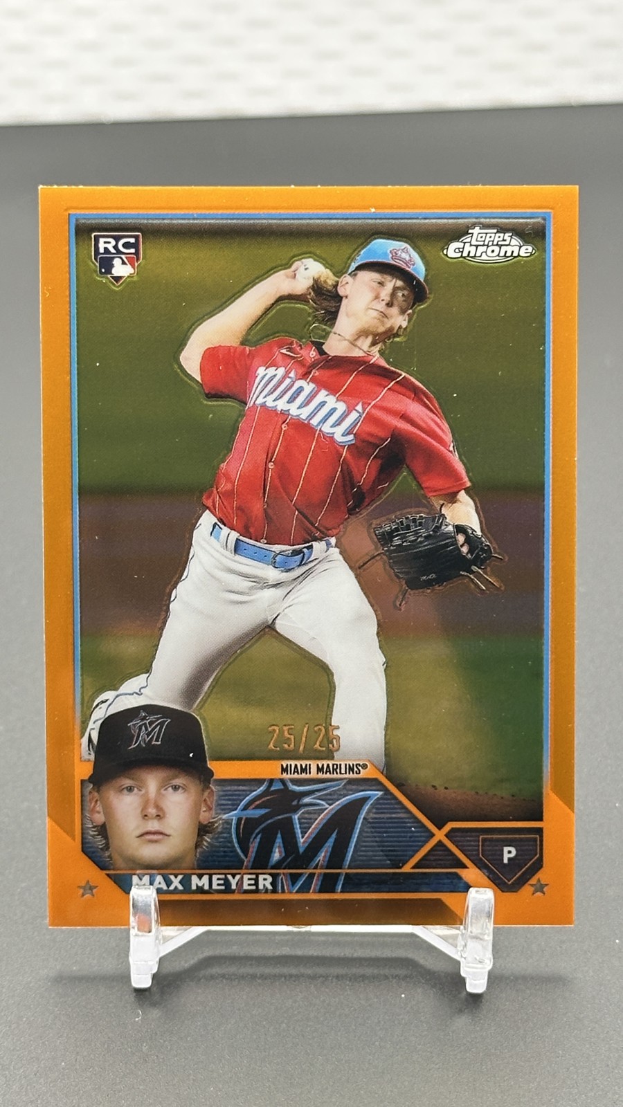 2023 Topps Chrome - Max Meyer #104 Orange Refractor /25 (RC)