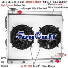 3Row Aluminum Radiator Shroud Fan Fit 2000-2006 Toyota Tundra SR5 Limited 4.7 V8