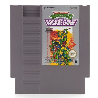 Nintendo NES Spiel: Turtles II The Arcade Game - Modul Schutzhülle (PAL-B NOE)