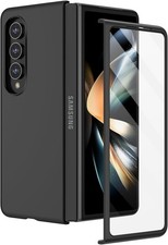 Galaxy Z Fold 4 Case, Full Body Cover with Built-in Screen Protector, Black