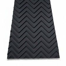 BULK 16"x10ft Chevron Rubber Conveyor Belt|Heavy-Duty Replacement Belt-Sandbaggy