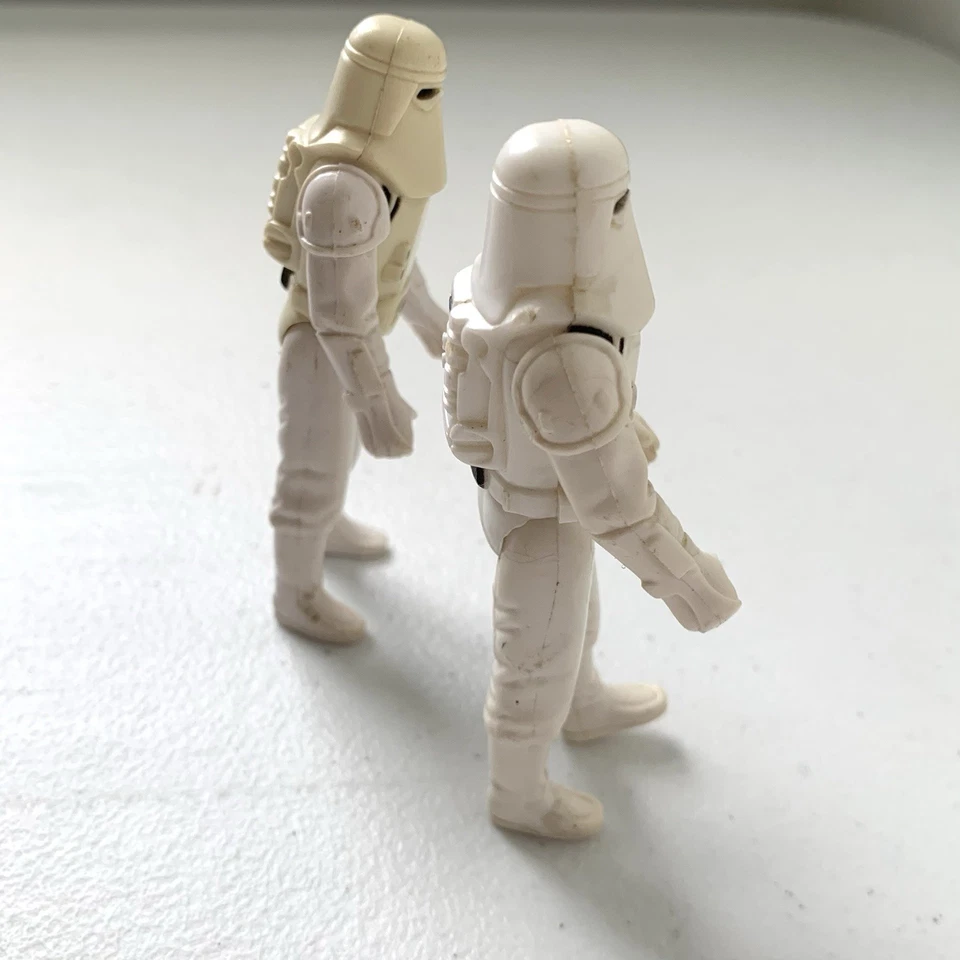 复古星球大战 ESB 1980 年 Kenner Imperial Hoth 雪地兵 (2) 带武器 — 第 3/4 张图片