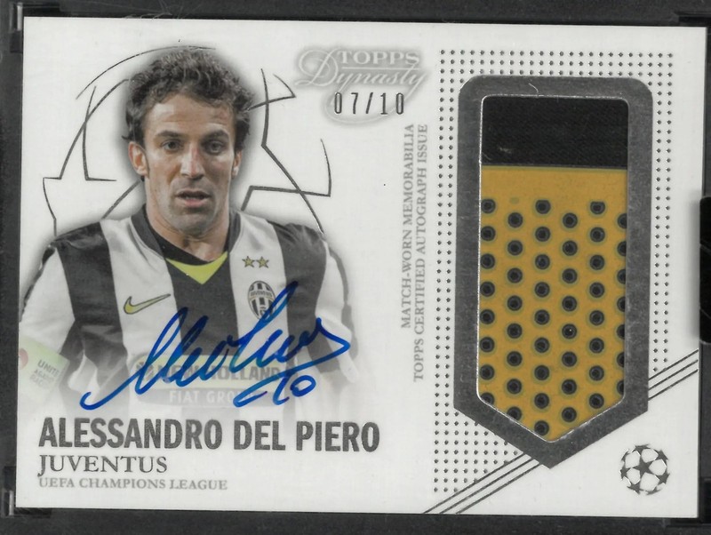 2022-23 Topps Dynasty UEFA CL Patch Autograph Alessandro Del Piero Auto /10