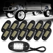 Hovano 12 cápsulas luces de roca blancas 6000K puro 36 LED SMD 12 cápsulas,