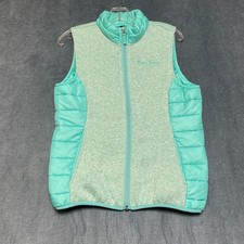 Free Country Hybrid Sherpa Fleece Vest Girls Large 14-16 Spearmint Outdoor