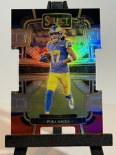 2023 Panini Select - Concourse Puka Nacua #56 Black & Red Prizm Die-Cut (RC)