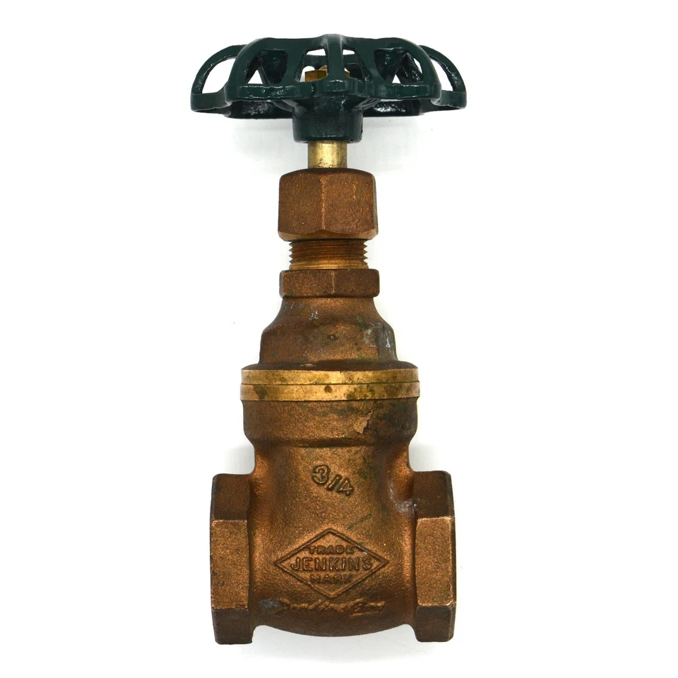 Jenkins Bros. Gate Valve   3/4 Inch Threaded   125 Steam  200 OWG  New Old Stock - Image 3 of 4