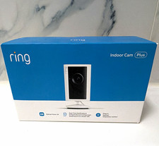 Ring Indoor Cam Plus 2K Wi‑Fi Plug-In Indoor Motion Detection White - New RRP£50