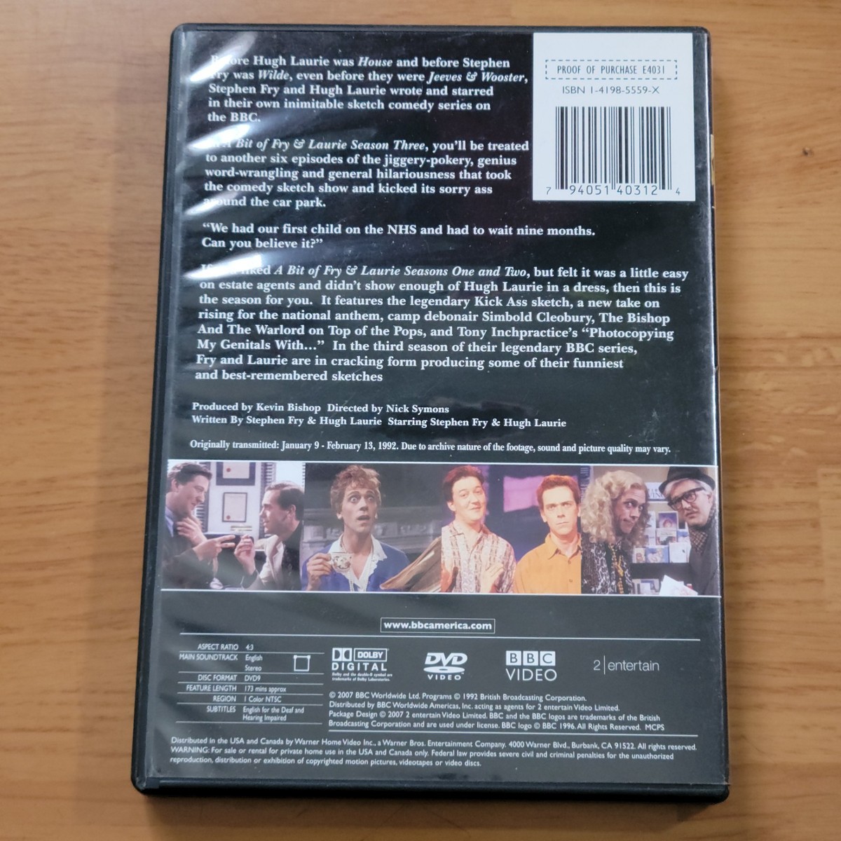 A Bit of Fry & Laurie: Season 3 (DVD, 2007) - Rare OOP