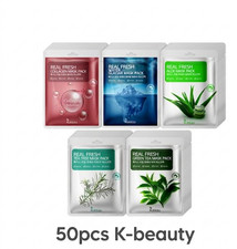 ROKKISS Real Fresh Mask Pack 50pcs Korean Beauty Daily Care All Skin