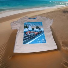 TOMMY BAHAMA BOYS SIZE 2T GRAND PRIX DESIGN TSHIRT-WORN 2 TIMES