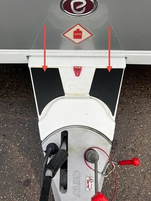 Elddis Affinity A Frame SET Step Decal - GRIP ANTIRUTSCH - Black Grit
