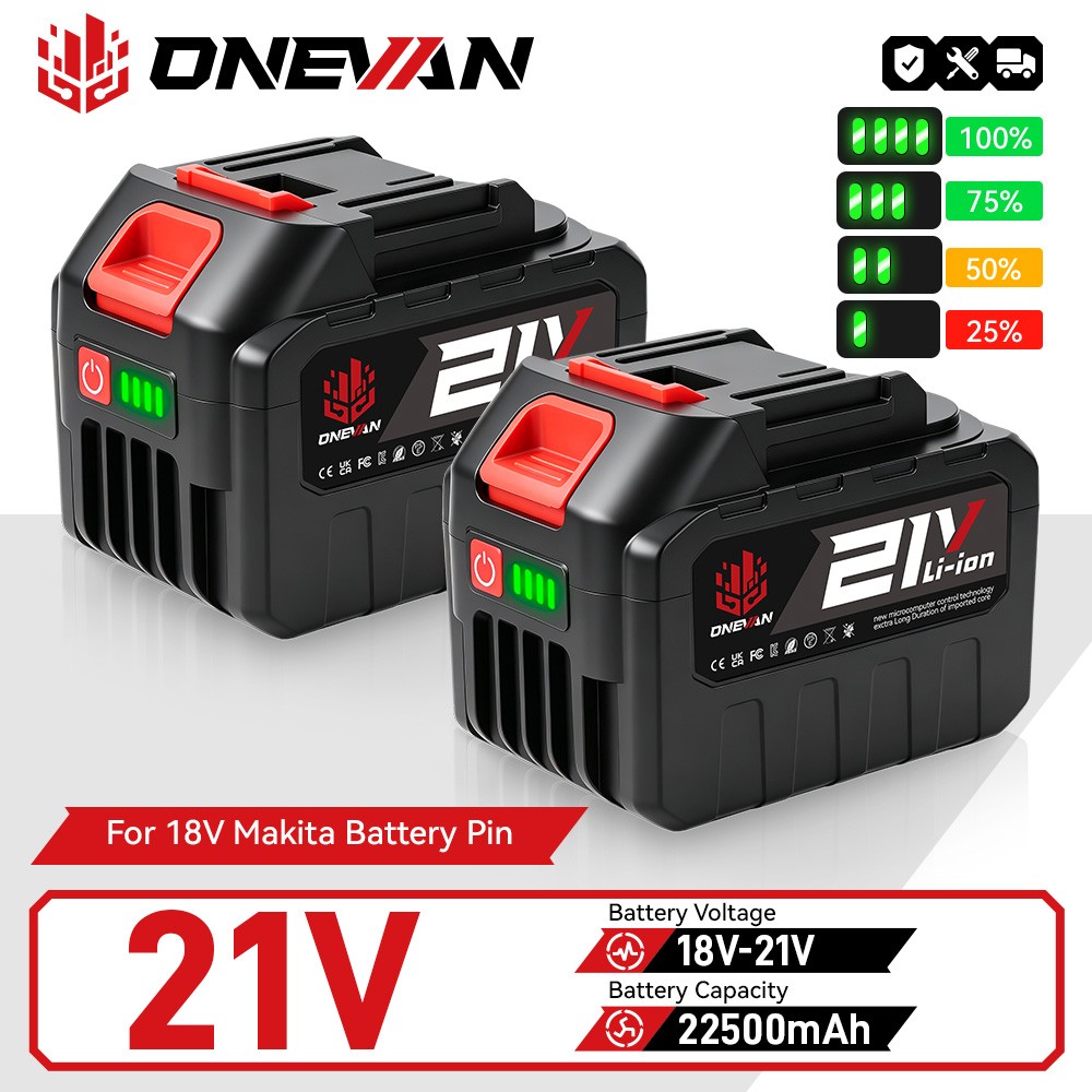 Batteria di ricambio ONEVAN 21V per avvitatore e motosega