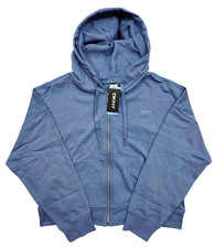 DKNY 11845 NEW Women's Full Zip Terry Cropped Hoodie MSRP 69.50