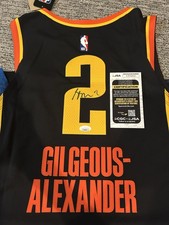 Shai Gilgeous Alexander Signed Authentic OKC Thunder City Jersey JSA COA NBA MVP