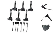Set of 6 Ignition Coil Pack and Connector Wiring Harness Compatible with